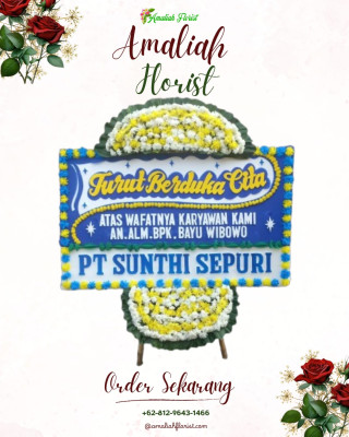 Papan Bunga Duka di Gotong Royong